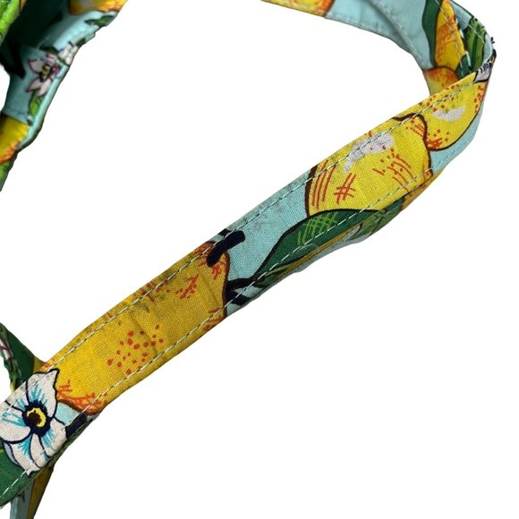 Vera Bradley Quilted Lemon Grove Triple Compartment Shoulder Bag - Picture 11 of 11